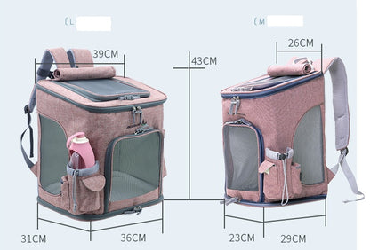 Transparent Portable Cat Backpack Pet Bag Pets Gym From House