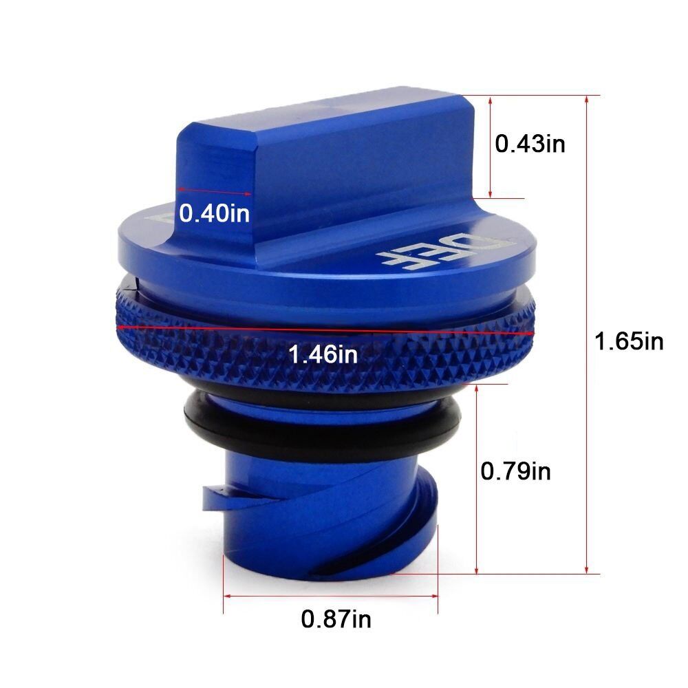 Fit 2013-2017 Dodge Ram Magnetic Aluminum Fuel Gas Caps & DEF Caps Blue Set Tools dealsniper-net