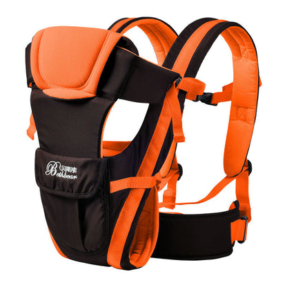 Double Shoulder Baby Carriers Mother and Child Travel Supplies Kids dealsniper-net Orange