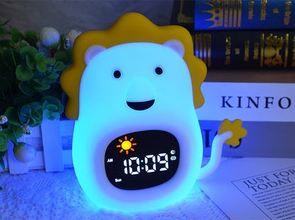 Animal Shape Pat Color Changing Small Night Lamp Gadgets DealSniper.net Alarm Clock Light Lion