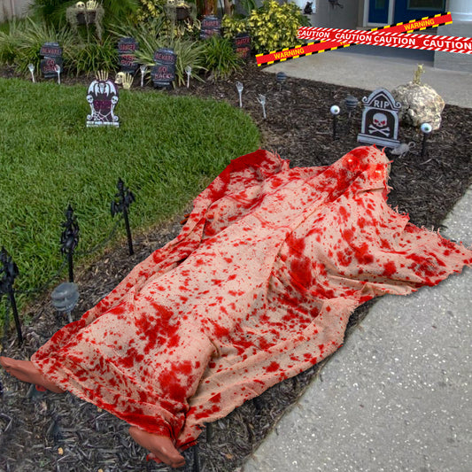 Halloween Horror Voice-activated Corpse Blood Cloth Holidays Gym From House