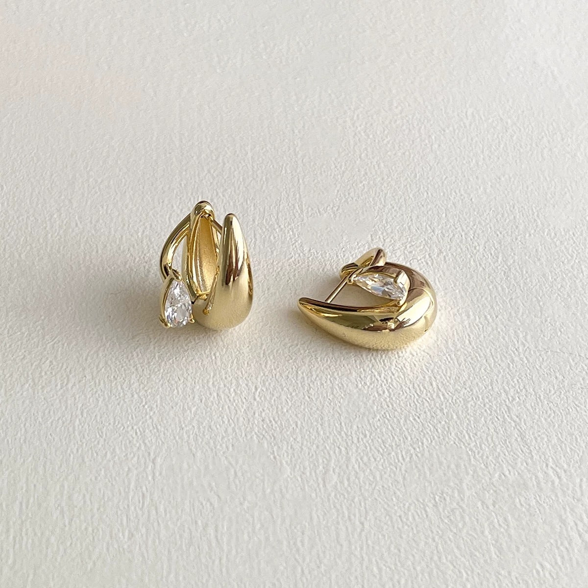 Women Teardrop U Shaped Ear Cuff Earrings Minimalist Jewelry Gym From House Style 2 1 Pair