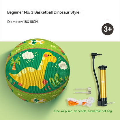 Children's Basketball Pat Ball Rubber Ball Indoor Mute Toys Kids dealsniper-net Basketball Dinosaur Style