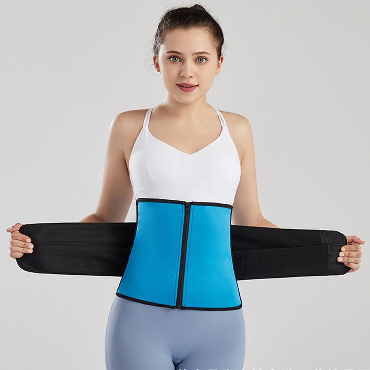 Tummy Sweat Shapewear Bodysuits Women Waist Trainer Women dealsniper-net One belt blue 2XL