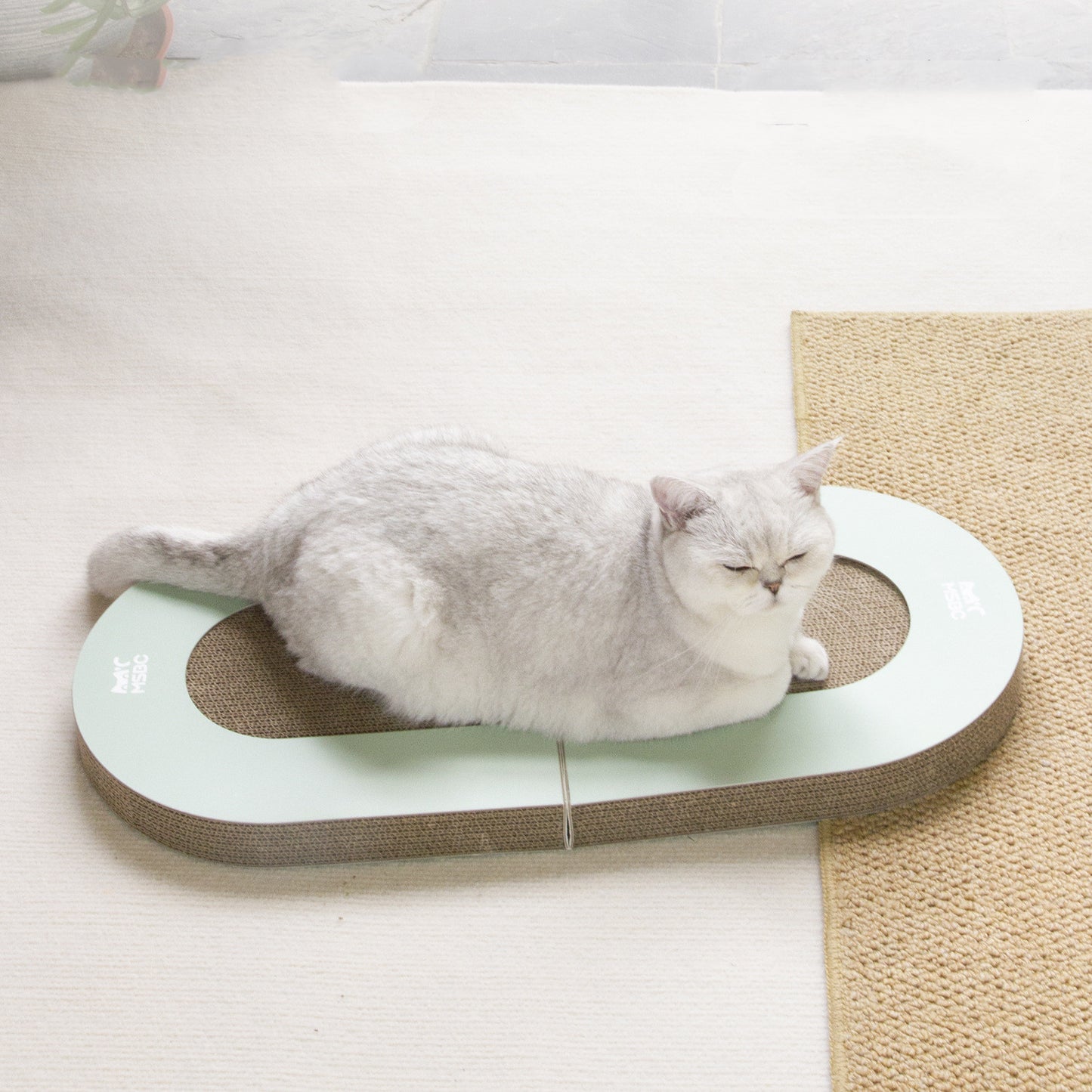 Corrugated Paper Folding Cat Grab Board Pets dealsniper-net