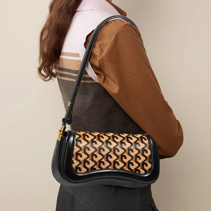 Retro Trendy Underarm Bag Fashionable High-grade Women's Bag Women Gym From House