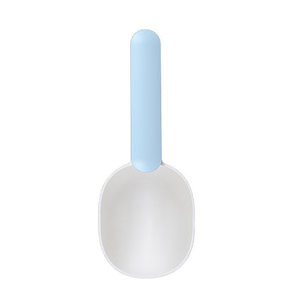 Pet Food Scoop With Ergonomic Bag Clip Handle Pets Gym From House Blue