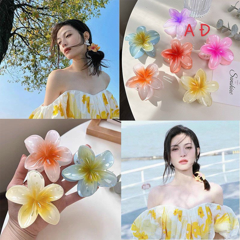 High Sense Plumeria Rubra Seaside Holiday Barrettes Beauty DealSniper.net