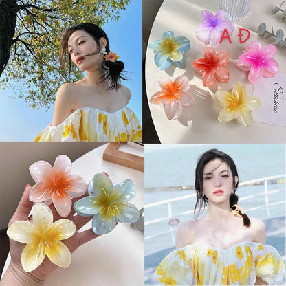 High Sense Plumeria Rubra Seaside Holiday Barrettes Beauty DealSniper.net