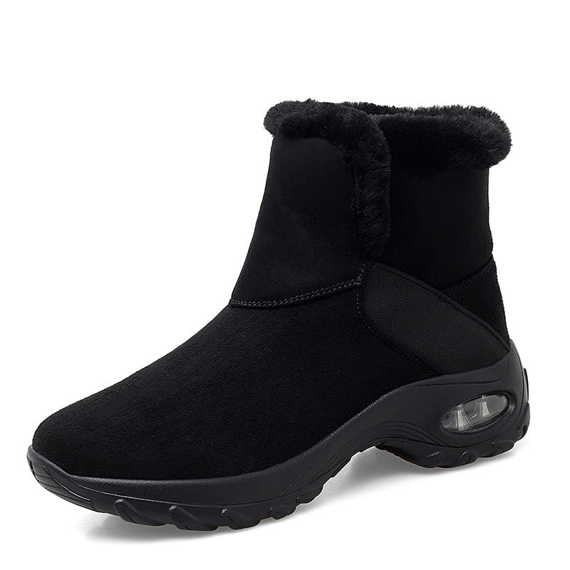 Antiskid plush cotton shoes Women DealSniper.net Black 35