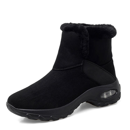 Antiskid plush cotton shoes Women DealSniper.net Black 35
