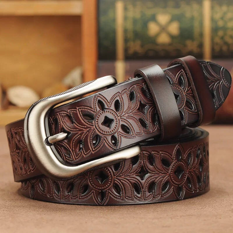 New Belt Hollow Pattern Belt Ladies Trend Waistband Women Gym From House