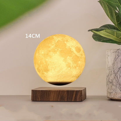 Magnetic Levitation 3D Printing Lunar Lamp Decoration Home Decor Gym From House Tricolor lighting 14cm AU