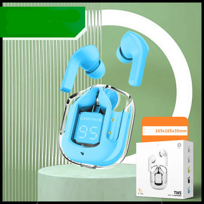 New Mini Transparent Wireless Bluetooth Headset Digital Display