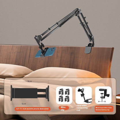 Folding Live Bedside Lazy Phone Holder Electronics dealsniper-net Bedside Base Small Pull Clip