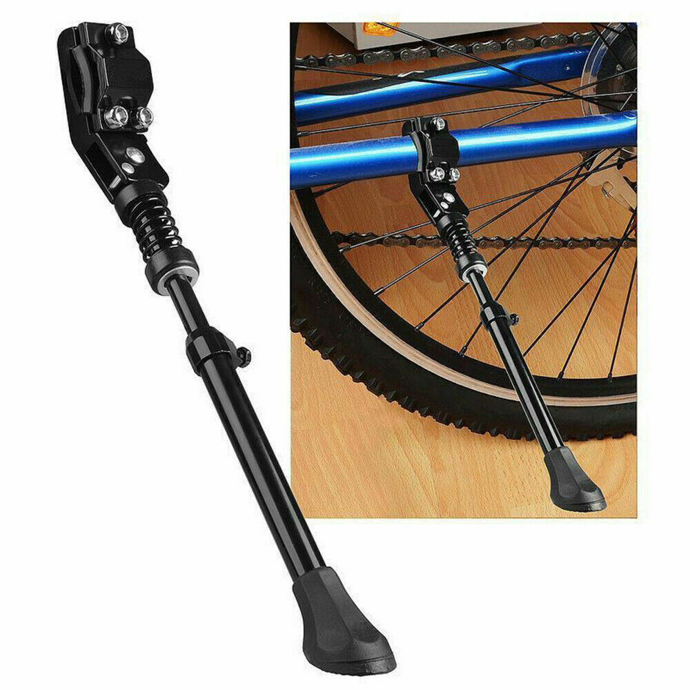 Road Bike Mountain Bicycle Adjustable Metal Bike Side Kickstand Black Vehicle dealsniper-net Aluminum