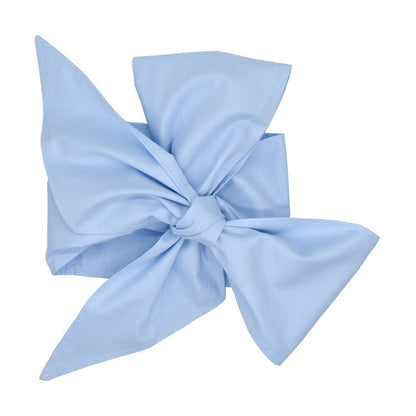 Swaddling cloth with cotton bow Kids DealSniper.net Light Blue