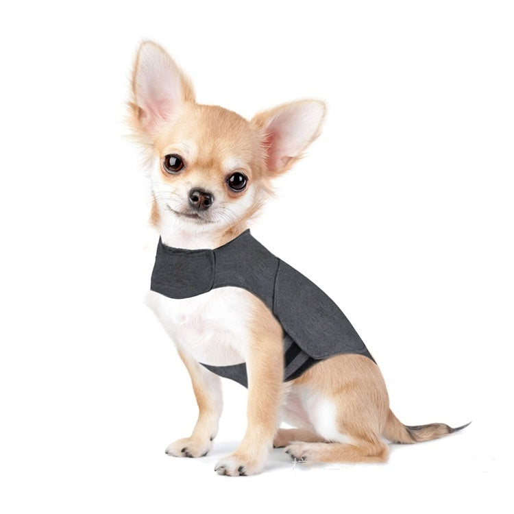 Pet Clothes Dog Anxiety Jacket Warm Vest Pets dealsniper-net Heather Gray XS