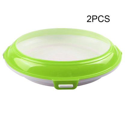 Refrigerator Fresh-keeping Tray Kitchen dealsniper-net Green 2pcs