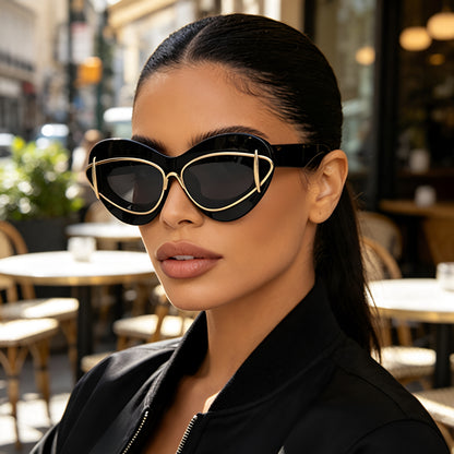 New European And American Fashion Cat-Eye Sunglasses Women Gym From House