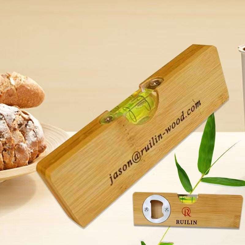 Wooden Multifunctional Level Bottle Opener Kitchen DealSniper.net