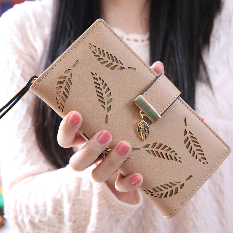 Women Long Wallet Fashion Handbag Wallet Money Bag Women dealsniper-net Apricot