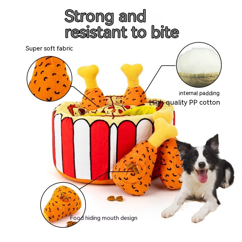 Plush Food Leakage Puzzle Simulation Chicken Leg Pets DealSniper.net