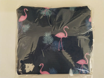 Foldable Travel Duffel Bag Tote Carry On Luggage Bag For Women Travel dealsniper-net Navy flamingo