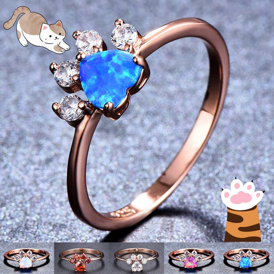 Cute Cat-claw-shaped Rings Fashion Personality Jewelry dealsniper-net