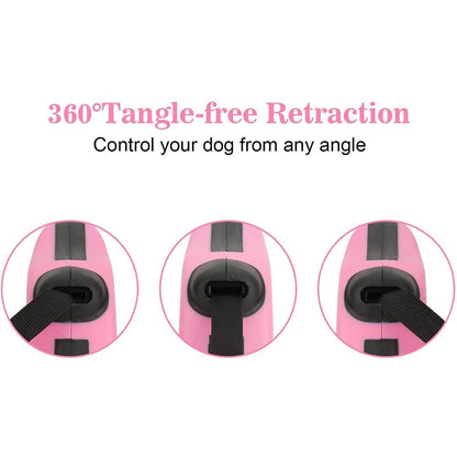 3m And 5m Durable Dog Leash Automatic Retractable Nylon Pets dealsniper-net