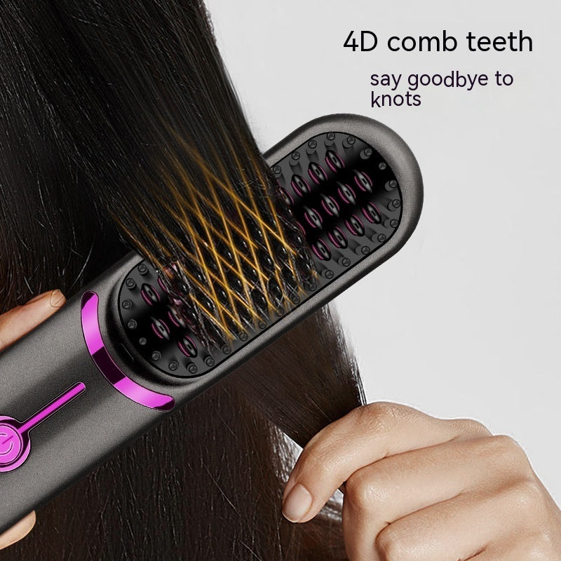 Wireless Straight Comb USB Charging Hairdressing Comb Rolls Beauty Gym From House