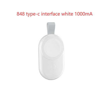 Portable Wireless Charger For Apple Watch Charging Dock House DealSniper.net 848typec 1000mA White