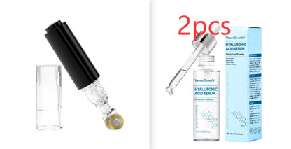 3 In 1 Lip Care Roller Needle Roller Lip Roller Beard Growth Men Gym From House 0.25mm Black set
