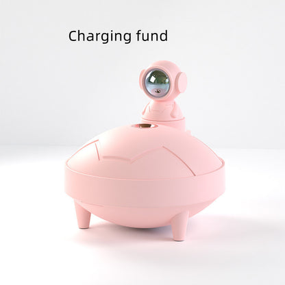 Astronaut Sunset Lamp Humidifier 2 Spraying Mode 360 Degree Home Decor DealSniper.net Pink Charging fund USB