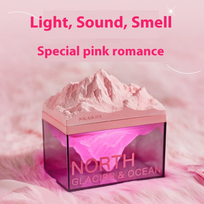 Glacier Night Light Bluetooth Speaker Bedroom Bedside Gadgets DealSniper.net Sunset Glacier Pink Black