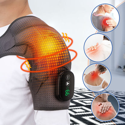 USB Rechargeable Convenient Electric Heating Shoulder Massage Health null