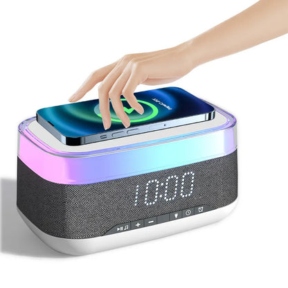 Intelligent Multifunctional Alarm Clock Bluetooth Speaker Home Decor DealSniper.net