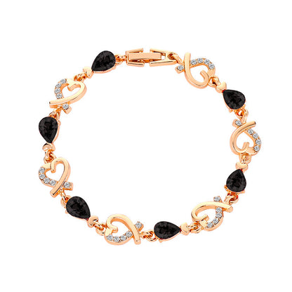 Hollow Love Bracelet With Rhinestones Fashion Jewelry dealsniper-net Style5