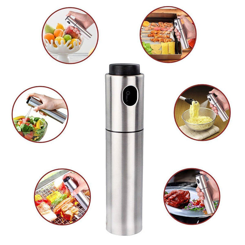 Stainless Steel Cooking Spray Oil Can Kitchen DealSniper.net