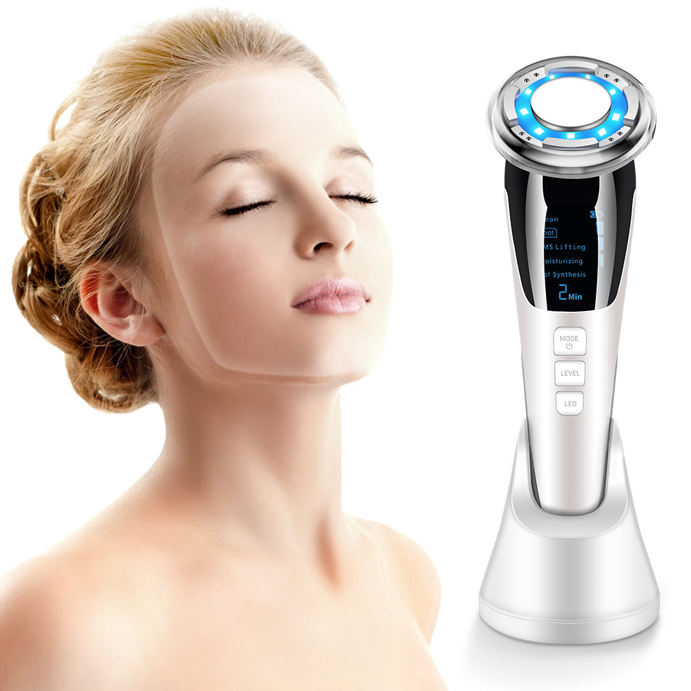 Ultrasonic LED Photon Vibration Light Therapy Massage Apparatus