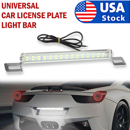 Universal License Plate LED Lamp Back Light Bar For Car SUV Truck RV 6000K White Vehicle dealsniper-net