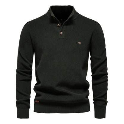 New Men's European Size Cross-Border Sweater, Long-Sleeve Men Gym From House SW833 black green L