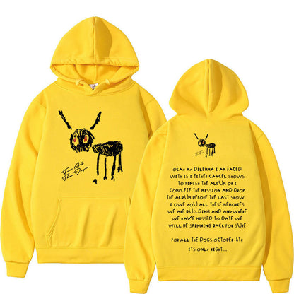 Rapper Drake For All The Dogs Letter Hoodie