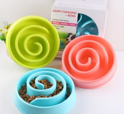 Anti-choke Bowl Plastic Dog Bowl Healthy Feeder Pets dealsniper-net