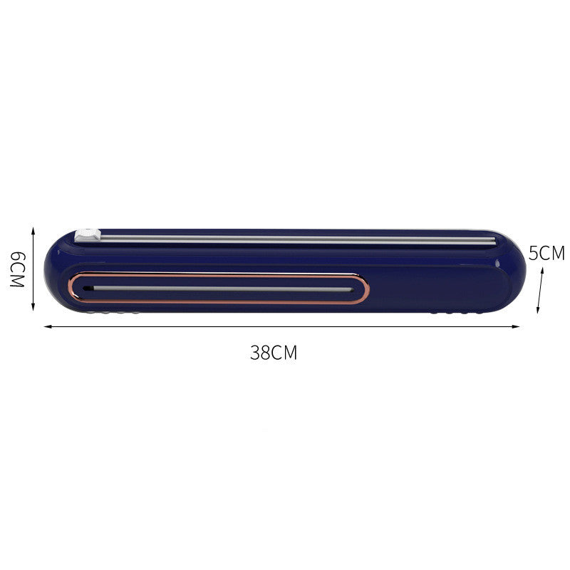 Creative Can Hang Magnetic Cling Film Cutter For Home Kitchen Kitchen dealsniper-net Blue