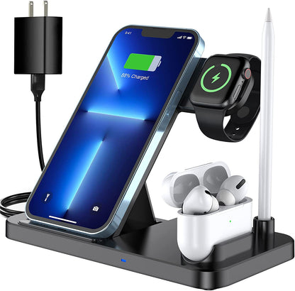 New Foldable Wireless Charger Stand Electronics Gym From House