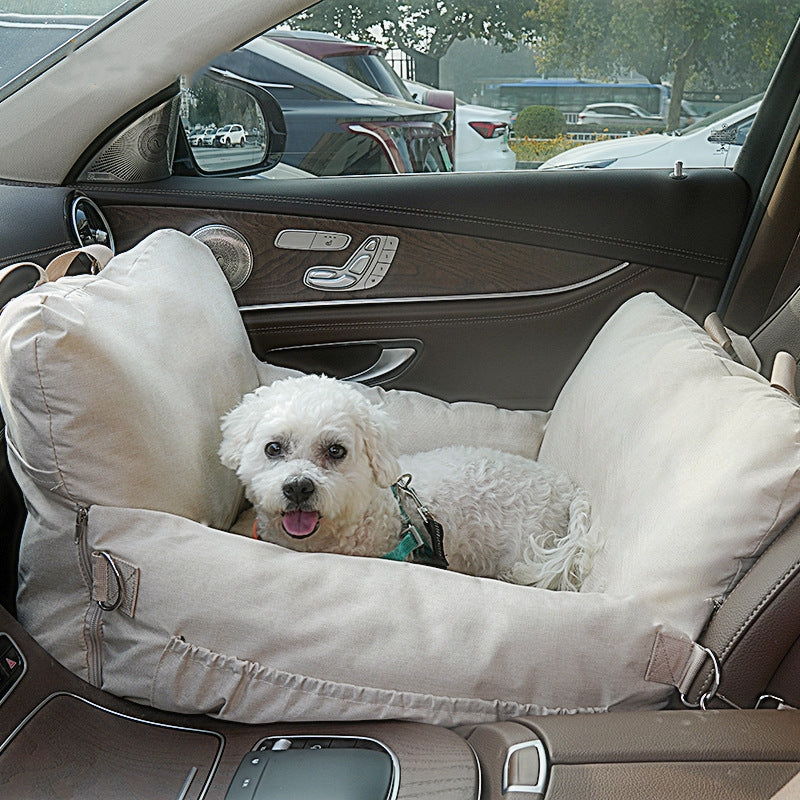 Linen Car Safety Seat Front Dog Bed Pets Gym From House