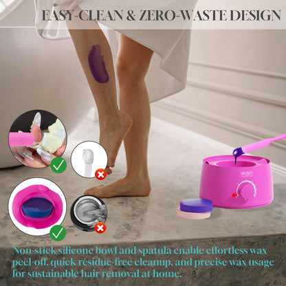 WUWUVISTA 60 Pcs Waxing Kit Easy-Clean Beauty dealsniper-net