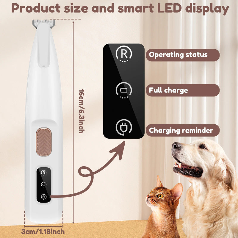 Pets Dog Paw Trimmer With LED Light Dog Clippers Pets dealsniper-net