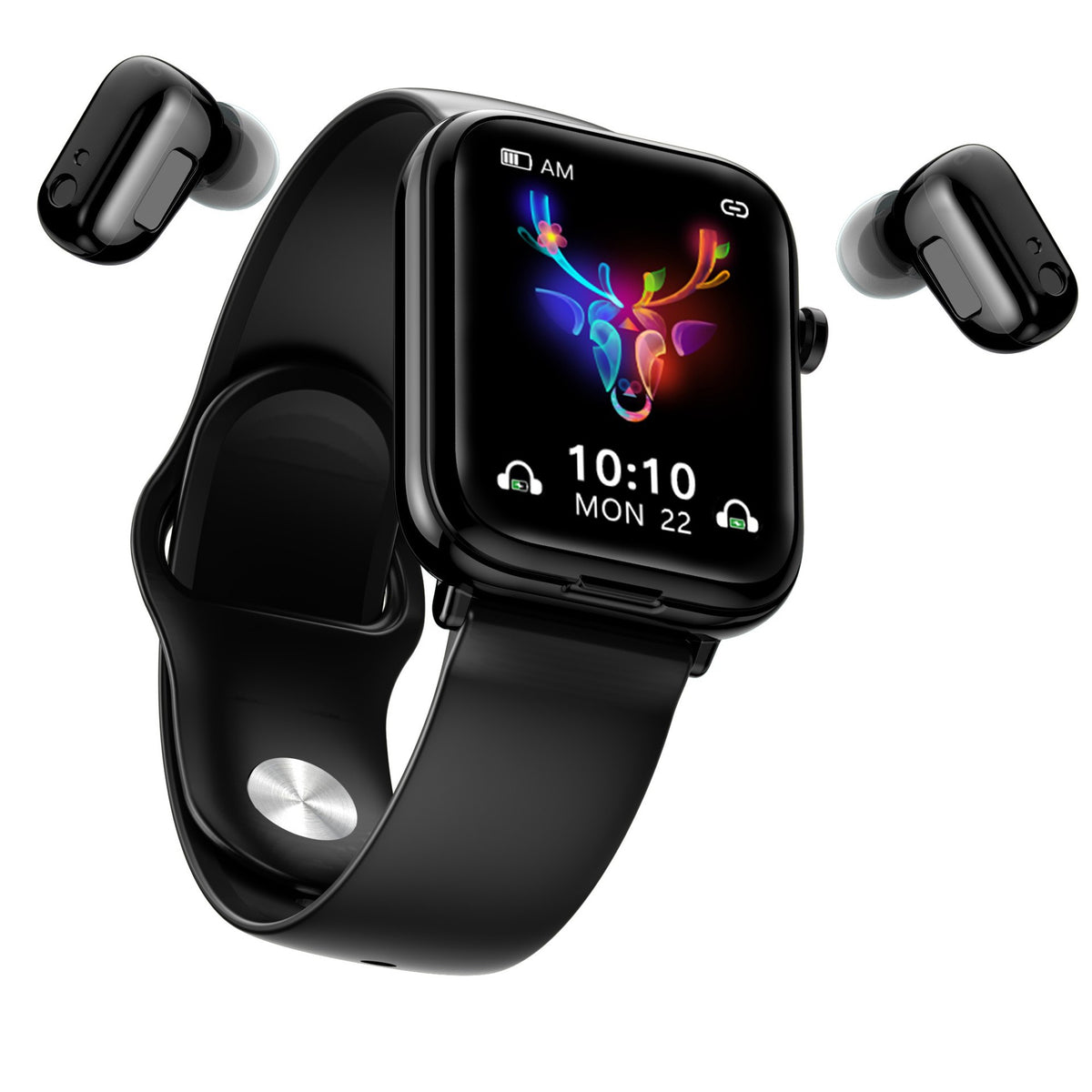All-touch Smart Bluetooth Headset Multi-function Watch Jewelry DealSniper.net Black USB